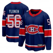 Youth Fanatics Branded Montreal Canadiens Jesse Ylonen Blue 2020/21 Special Edition Jersey - Breakaway
