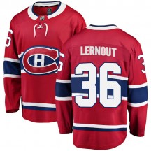 Youth Fanatics Branded Montreal Canadiens Brett Lernout Red Home Jersey - Breakaway