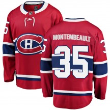 Youth Fanatics Branded Montreal Canadiens Sam Montembeault Red Home Jersey - Breakaway
