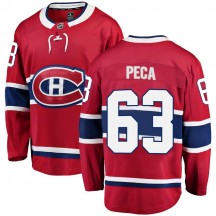 Youth Fanatics Branded Montreal Canadiens Matthew Peca Red Home Jersey - Breakaway