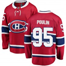 Youth Fanatics Branded Montreal Canadiens Kevin Poulin Red Home Jersey - Breakaway