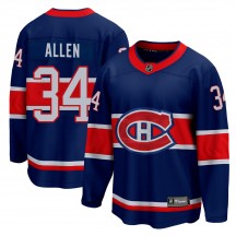 Men's Fanatics Branded Montreal Canadiens Jake Allen Blue 2020/21 Special Edition Jersey - Breakaway
