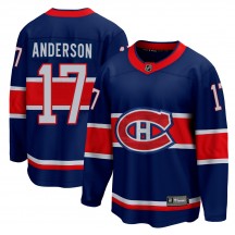 Men's Fanatics Branded Montreal Canadiens Josh Anderson Blue 2020/21 Special Edition Jersey - Breakaway