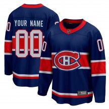 Men's Fanatics Branded Montreal Canadiens Custom Blue Custom 2020/21 Special Edition Jersey - Breakaway