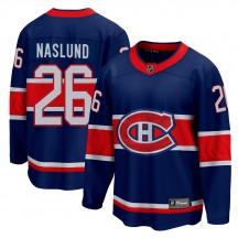 Men's Fanatics Branded Montreal Canadiens Mats Naslund Blue 2020/21 Special Edition Jersey - Breakaway