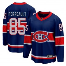 Men's Fanatics Branded Montreal Canadiens Mathieu Perreault Blue 2020/21 Special Edition Jersey - Breakaway