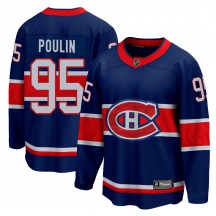 Men's Fanatics Branded Montreal Canadiens Kevin Poulin Blue 2020/21 Special Edition Jersey - Breakaway