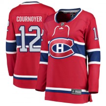 Women's Fanatics Branded Montreal Canadiens Yvan Cournoyer Red Home Jersey - Breakaway