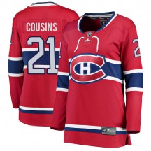 Women's Fanatics Branded Montreal Canadiens Nick Cousins Red Home Jersey - Breakaway