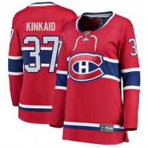 Women's Fanatics Branded Montreal Canadiens Keith Kinkaid Red Home Jersey - Breakaway