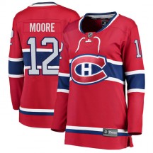 Women's Fanatics Branded Montreal Canadiens Dickie Moore Red Home Jersey - Breakaway