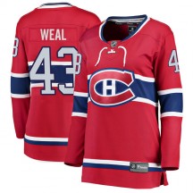 Women's Fanatics Branded Montreal Canadiens Jordan Weal Red Home Jersey - Breakaway