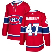 Men's Adidas Montreal Canadiens Alexander Radulov Red Jersey - Authentic