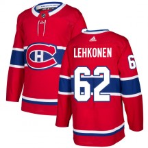 Men's Adidas Montreal Canadiens Artturi Lehkonen Red Jersey - Authentic
