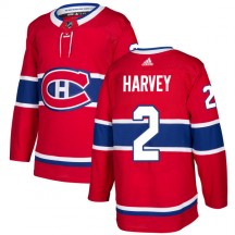 Men's Adidas Montreal Canadiens Doug Harvey Red Jersey - Authentic