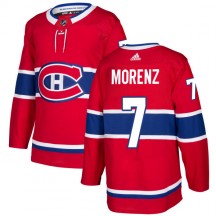 Men's Adidas Montreal Canadiens Howie Morenz Red Jersey - Authentic