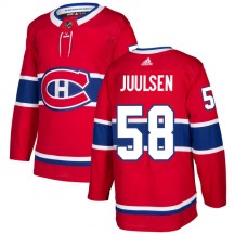 Men's Adidas Montreal Canadiens Noah Juulsen Red Jersey - Authentic