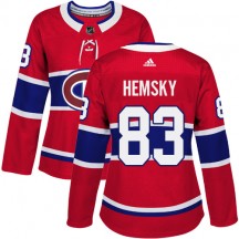 Women's Adidas Montreal Canadiens Ales Hemsky Red Home Jersey - Premier
