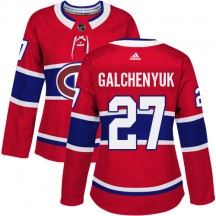 Women's Adidas Montreal Canadiens Alex Galchenyuk Red Home Jersey - Authentic