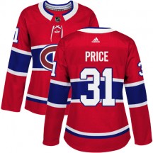 Women's Adidas Montreal Canadiens Carey Price Red Home Jersey - Premier