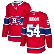 Men's Adidas Montreal Canadiens Charles Hudon Red Home Jersey - Premier