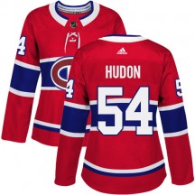 Women's Adidas Montreal Canadiens Charles Hudon Red Home Jersey - Premier