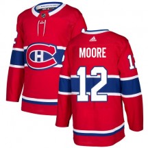 Men's Adidas Montreal Canadiens Dickie Moore Red Home Jersey - Premier