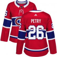 Women's Adidas Montreal Canadiens Jeff Petry Red Home Jersey - Authentic