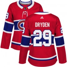 Women's Adidas Montreal Canadiens Ken Dryden Red Home Jersey - Authentic