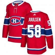 Youth Adidas Montreal Canadiens Noah Juulsen Red Home Jersey - Authentic