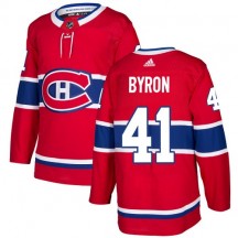 Youth Adidas Montreal Canadiens Paul Byron Red Home Jersey - Authentic