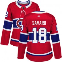 Women's Adidas Montreal Canadiens Serge Savard Red Home Jersey - Authentic