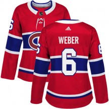 Women's Adidas Montreal Canadiens Shea Weber Red Home Jersey - Authentic