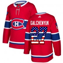 Men's Adidas Montreal Canadiens Alex Galchenyuk Red USA Flag Fashion Jersey - Authentic