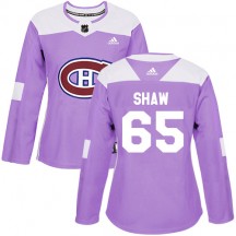 Women's Adidas Montreal Canadiens Andrew Shaw Purple Fights Cancer Practice Jersey - Authentic