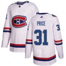 Men's Adidas Montreal Canadiens Carey Price White 2017 100 Classic Jersey - Authentic