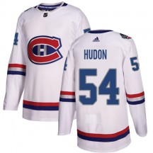Men's Adidas Montreal Canadiens Charles Hudon White 2017 100 Classic Jersey - Authentic