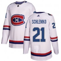 Youth Adidas Montreal Canadiens David Schlemko White 2017 100 Classic Jersey - Authentic