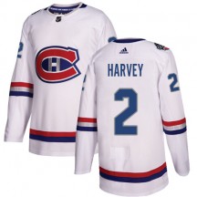 Youth Adidas Montreal Canadiens Doug Harvey White 2017 100 Classic Jersey - Authentic