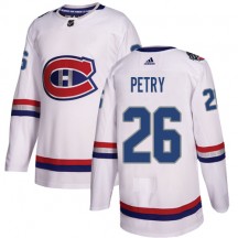 Youth Adidas Montreal Canadiens Jeff Petry White 2017 100 Classic Jersey - Authentic