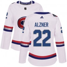 Women's Adidas Montreal Canadiens Karl Alzner White 2017 100 Classic Jersey - Authentic
