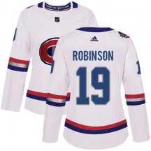 Women's Adidas Montreal Canadiens Larry Robinson White 2017 100 Classic Jersey - Authentic