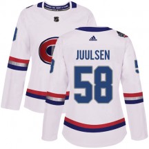 Women's Adidas Montreal Canadiens Noah Juulsen White 2017 100 Classic Jersey - Authentic