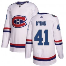 Men's Adidas Montreal Canadiens Paul Byron White 2017 100 Classic Jersey - Authentic