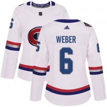 Women's Adidas Montreal Canadiens Shea Weber White 2017 100 Classic Jersey - Authentic