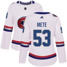 Women's Adidas Montreal Canadiens Victor Mete White 2017 100 Classic Jersey - Authentic