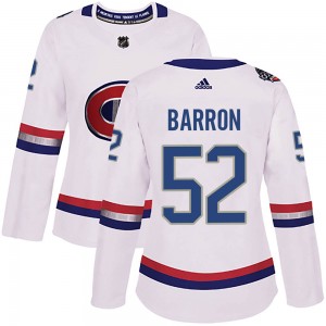 Women's Adidas Montreal Canadiens Justin Barron White 2017 100 Classic Jersey - Authentic