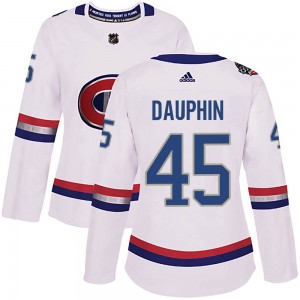 Women's Adidas Montreal Canadiens Laurent Dauphin White 2017 100 Classic Jersey - Authentic