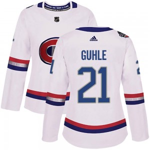 Women's Adidas Montreal Canadiens Kaiden Guhle White 2017 100 Classic Jersey - Authentic