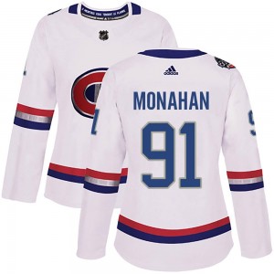 Women's Adidas Montreal Canadiens Sean Monahan White 2017 100 Classic Jersey - Authentic